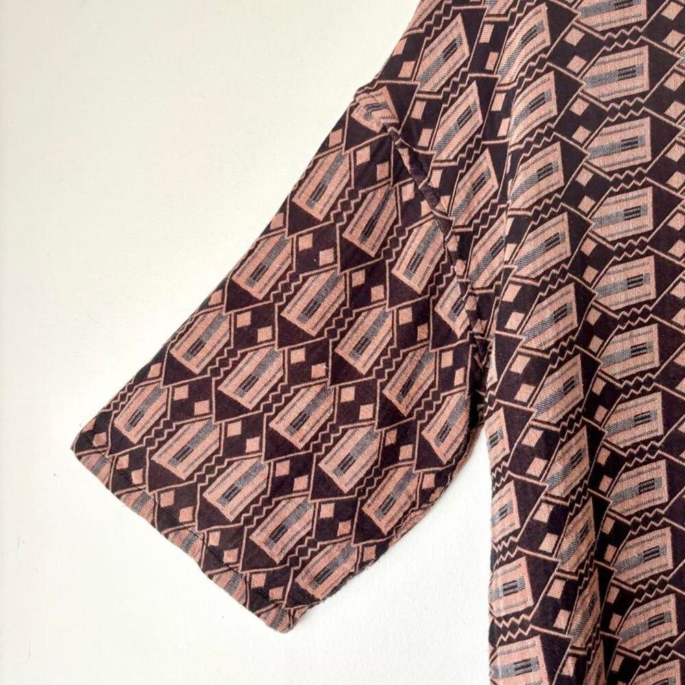 $255 Ace & Jig Jacquard Shift Dress Slow Fashion Boho Maximalist Size Medium - Picture 3 of 7